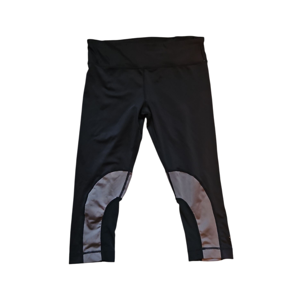 Zumba Fitness Black and Gray Leggings with Mesh Panels